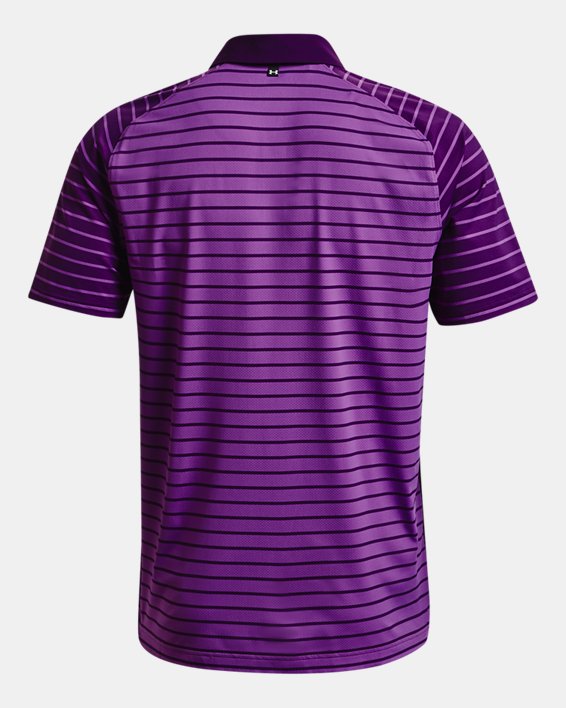 Men's UA Iso-Chill Mix Stripe Polo, Purple, pdpMainDesktop image number 5
